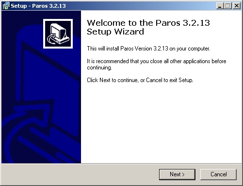 Paros 3.2.13 installer