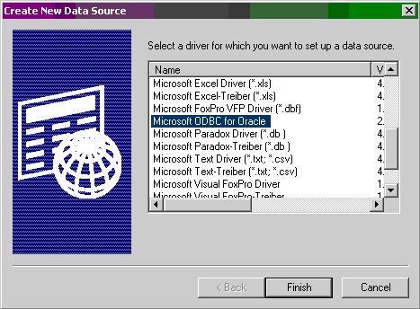 ODBC Data Source Administrator