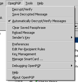 Enigmail's new GPG toolbar option